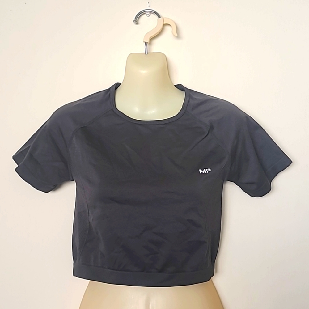 MP Women's Curve Short Sleeve dark vine leaf Cropped Top Size M